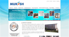 Desktop Screenshot of mukeshindustries.com