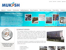 Tablet Screenshot of mukeshindustries.com